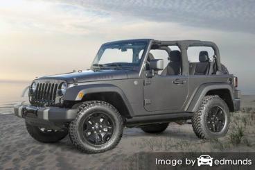 Insurance rates Jeep Wrangler in New Orleans